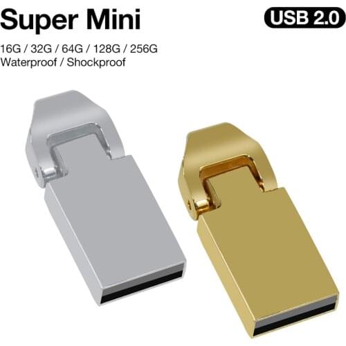 High Speed USB 2.0 Flash Drive Metal Pen Drive 16GB 32GB 64GB Pendrives Waterproof USB pendrive Stick 2.0 Memory flash Stick
