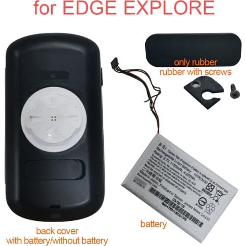 For GARMIN EDGE EXPLORE Bike Stopwatch Original Parts Back Cover Case With Battery 361-00035-15 And Rubber Repair Replacement