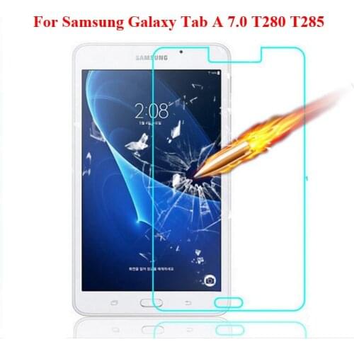 For Samsung Galaxy Tab A 7.0 inch tempered glass screen protector A6 7.0" 2016 SM-T280 SM-T285 screen film guard protection