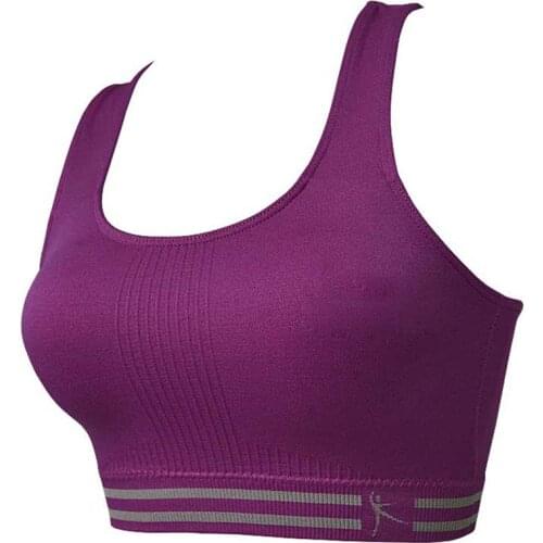 Women Seamless Walk Vest Breathable Lace Fitness Leisure Underwear Bra Tank Crop Tops
