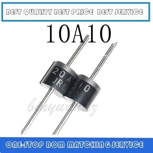 20PCS~50PCS 10A10 1000V 10A R-6 Axial Rectifier Diode New original