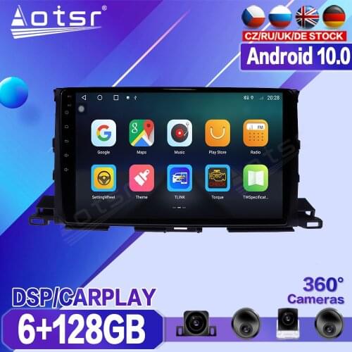 For Toyota Highlander 2013 2014 2015 2016-2018 Car Multimedia Player Recorder Stereo Android Radio GPS Auto Audio Navi Head Unit