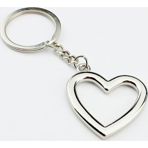 FREE SHIPPING BY DHL 200pcs/lot 2015 New Metal Mini Heart Shaped Keychains Fashion Heart Keyrings Gifts for Lovers