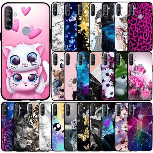 For Realme 5 5s 5i C3 C3i Case Fashion Cat Silicone Soft TPU Back Phone Cover for Realme C3 C3i 6i Case Fundas Coque Bumper Etui
