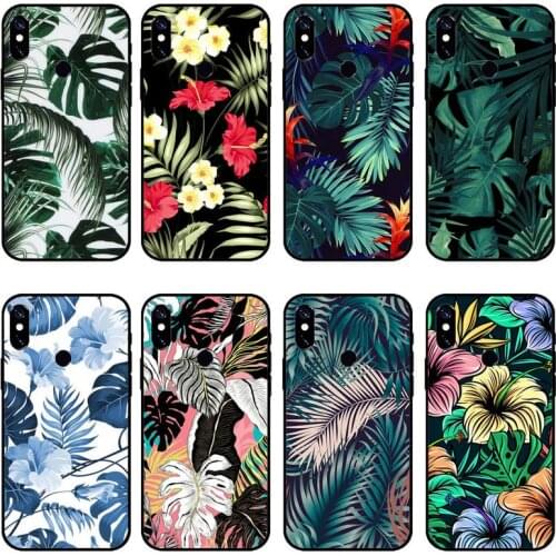 Floral Botanic Banana leaves Phone Case For Xiaomi Redmi note 7 8 9 pro 8T 9A 9S Mi Note 10 Lite pro