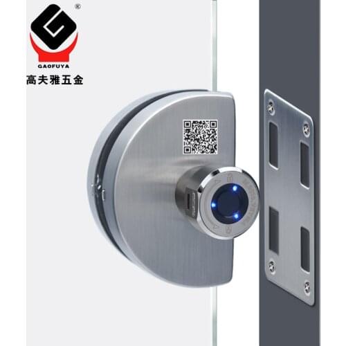 Smart Fingerprint Door Lock Glass Door Lock Electronic Lock Bluetooth APP Control Biometric Lock Home Office
