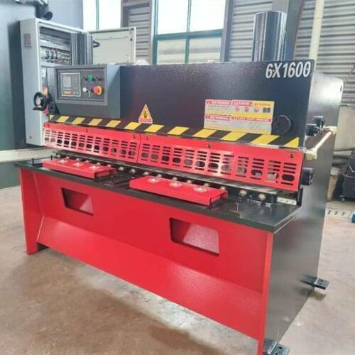 E21S Controller And QC11Y-6X1600 Hydraulic Guillotine Shearing Machine