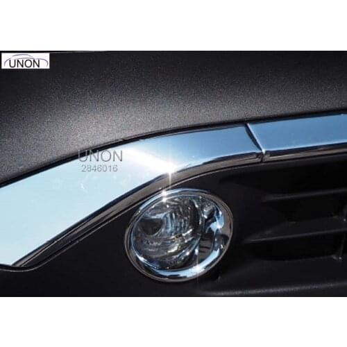 For Toyota Harrier(Venza) 2020 Low Configuration Modified Front Fog Lamp Circle Frame Car Accessories 2Pcs