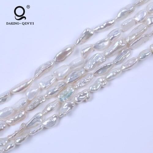 Pearl Farm 8-9Mm Loose Beads Irregular Shape Biwa Freshwater Pearl