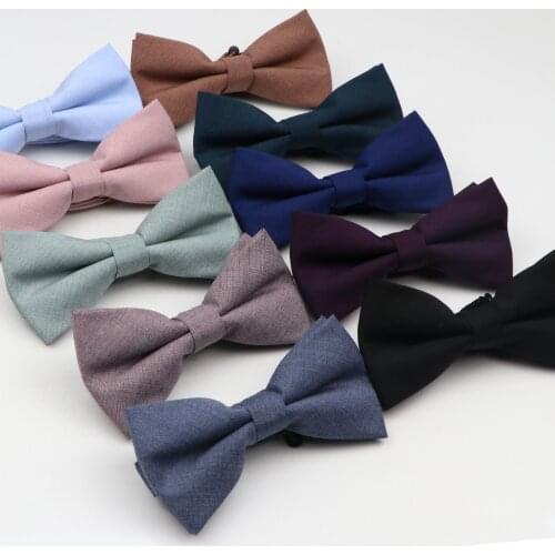 Men Ties Fashionable Butterfly Party Business Wedding Bow Tie 15 colors Solid Color Female Male Bowknot Accessories Bowtie