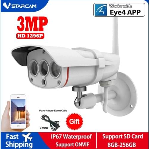 Vstarcam C16S 3MP Wifi IP Camera Wireless IP67 Waterproof Outdoor 2MP Camera Wireless IR-Cut Home IP Security Surveillance Onvif
