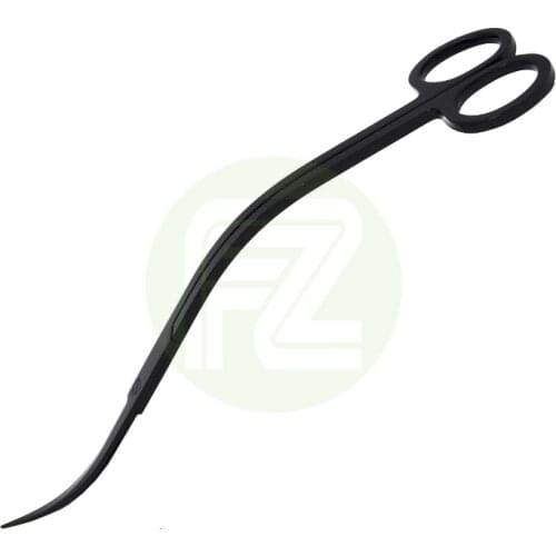 ADA Quality 25cm Stainless Steel Aquarium Curve Wave Scissors For Plant Cut Marine Maintain Aquatic Cleaning Tool For Aquascape