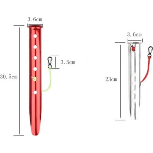 Outdoor Camping Hiking Beach Snow Peg Sand Peg Tent Accessories 23cm 31cm Aluminum U-Shaped Tent Nail Tent Stakes