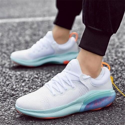 Particle Cushioning Men Running Shoes Breathable Mesh Sneakers Male Tennis Sport Shoe Women Jogging Casual Shoes Unisex Trainers