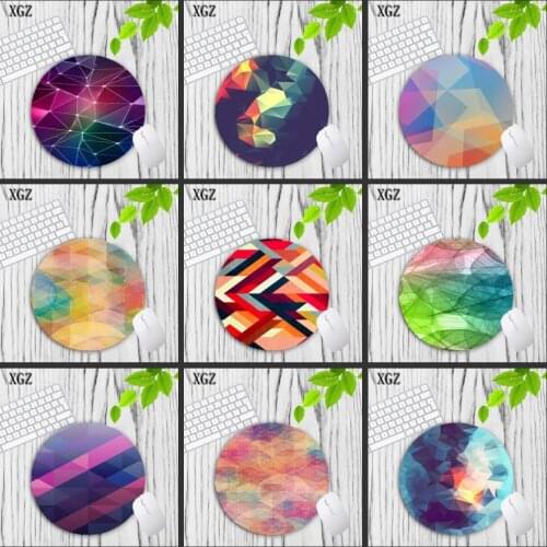 XGZ Watercolor Pattern Round Gaming Mousepad 200x200MM 11 Kind of Computer Mouse Pad Gamer Choose for Game Office Tablet Mats