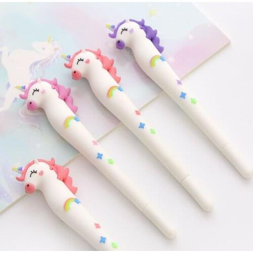 Cute unicornCartoon pen Child creativos Cartoon cute model office student Supplies Stationery Pen christmas gift