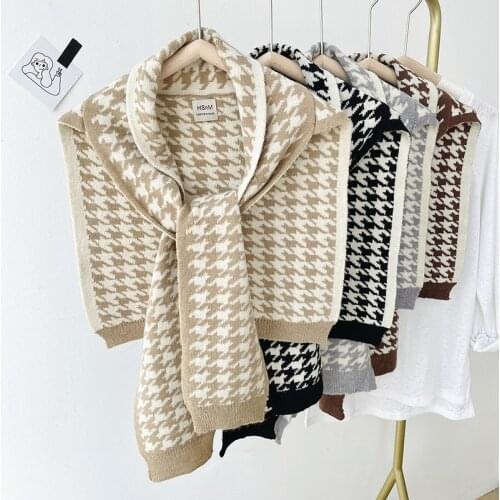 2021 Autumn Warm Fake Collars for Women Small Scarf Shawl Removable Shirt Detachable Collar for Sweater Blouse Decorative