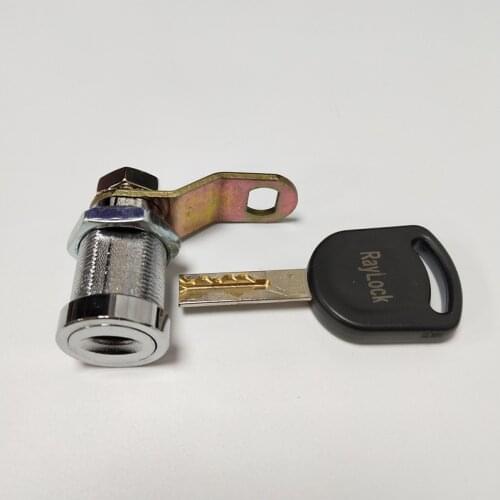 Raylock high security disc flat key cam lock key pull out in one position cabinet door lock gaming machine lock