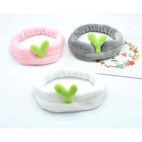1PCS Cute Cactus Hair Holder Hairbands Fleece Bow Animal Ears Headband For Women Girls Turban Fashion Hair Accessories