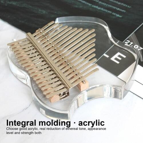 1 Set 8Keys/17Keys Finger Piano Transparent Fast to Learn Songbook Acrylic Professional Thumb Piano Finger Keyboard for Beginner