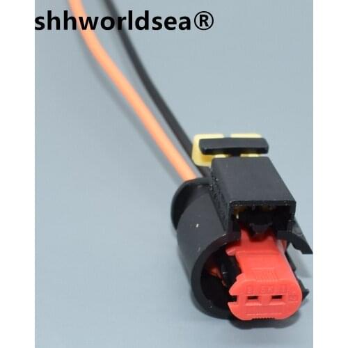 Shhworldsea 2Pin waterproof sensor plugs auto cam into the exhaust solenoid valve harness connectors 284556-1