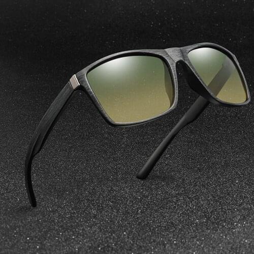 Polarized Day Night TAC Sunglasses Polaroid Men Women Goggles Square Sun Glasses UV400 Driver Night Driving Sun Glasses Vintage