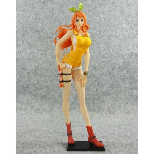BANDAI Banpresto ONE PIECE Sparkle Nami yellow Overalls Figure Model