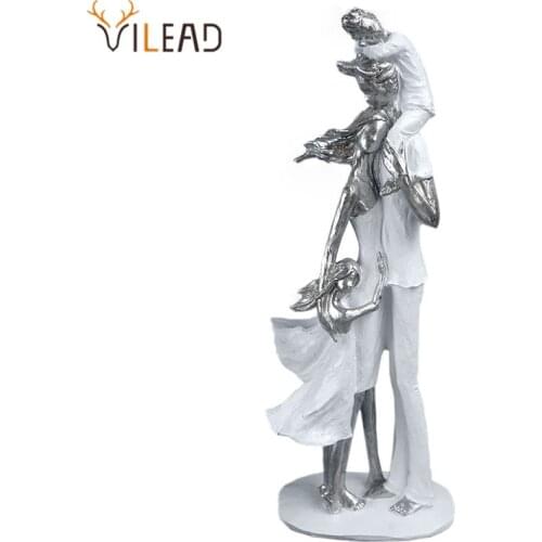 VILEAD Resin Craft Family Parents Statue Child Birthday Gift Living Room Desktop Decoration Home Accessories Wedding Souvenir