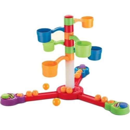 Three-Pronged Finger Ejection Ball Combination Desktop Interactive Games Childrens DIY Assembly Toys Ejection Cup Set