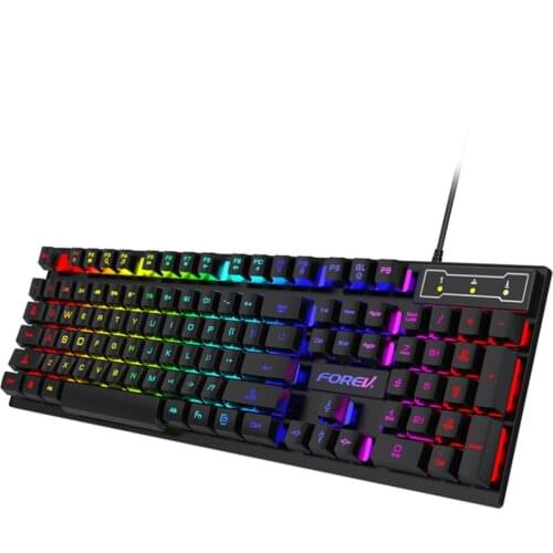 FV-Q1S wired USB luminous office typing game keyboard gaming desktop computer notebook home keyboard