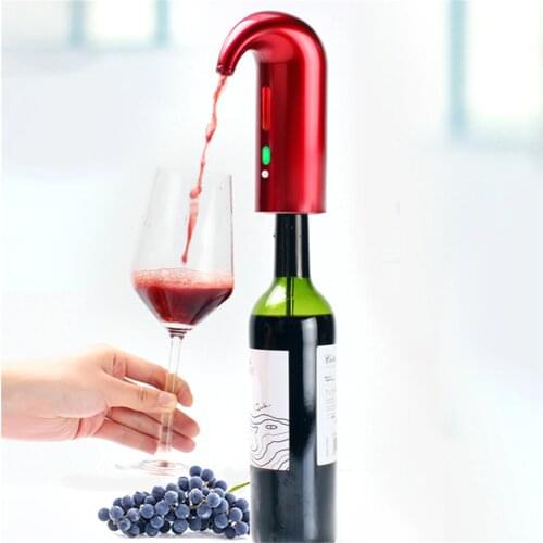 USB Charging Wine Aerator Decanter Dispenser Auto Electric Wine Decanter Aerator Red Wine Pourer Decanter Portable Bar Tools