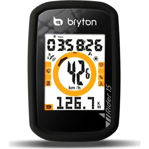 Bike R15 Computer Silica Gel Protective Case with LCD Screen Film Bicycle Computers Smart Cover for Bryton Rider 15