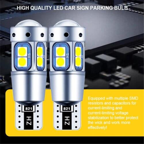 High Quality T10 W5W 168 192 Led Tail Light 3030 10smd 12V For Car Led Auto Lamp CANBUS NO Error Car Marker Parking Bulb New