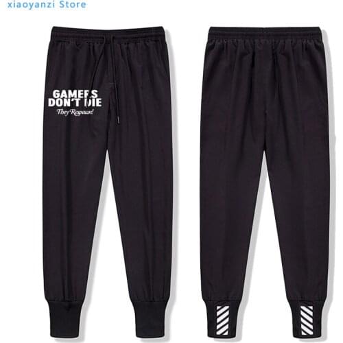 Gift for gamers funny men sweatpants 2020 casual slim fit gaming unisex sportswear pants adult brand Joggers pants