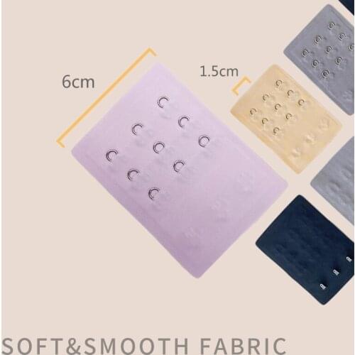 Bra Extension Strap Extenders for Women Adjustable Belt Buckle Nylon Elastic Bra Extension Strap Hook Clip Expander