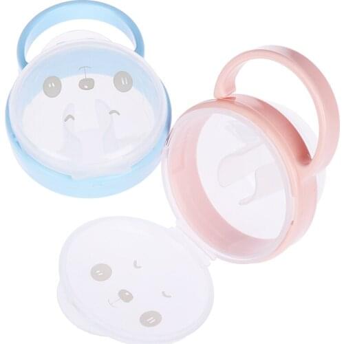 1PCS Baby Solid Pacifier Box Soother Container Holder Pacifier Box Travel Storage Case Safe Holder Pacifier PP Plastic Box