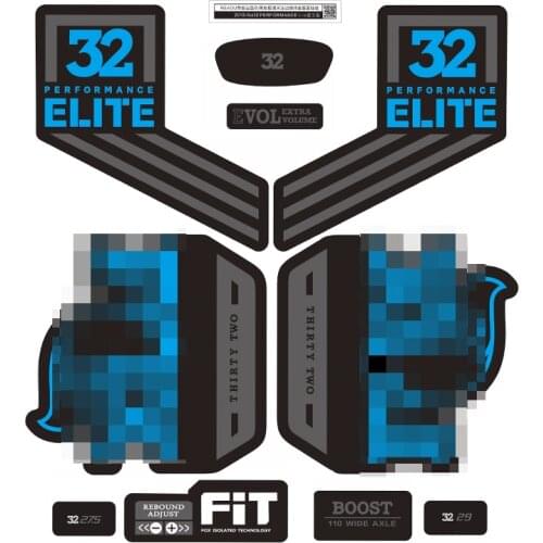 2018-Fox Float 32 PERFORMANCE Elite Fork Stickers MTB Bike Fox32 Fork Decal Bicycle Fork Stickers