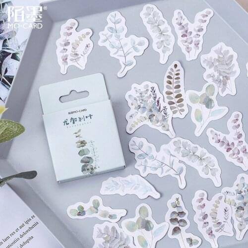 45 Pcs/pack Beautiful Leaves Calendar Decoration Stickers Diy Hand Craft Planner Scrapbook Label Diary Stickers