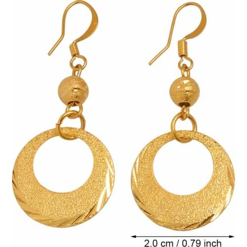 Anniyo Gold Color Metal Earring for Women/Girl Trendy Drop Earrings Best Gifts Australia New Zealand Gifts #002209