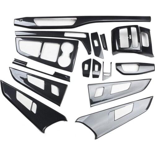 For 17 18 19 Audi A5 Modified Imitation Carbon Fiber Mahogany Interior Control Gear Water Cup Frame Anti-scratch Patch