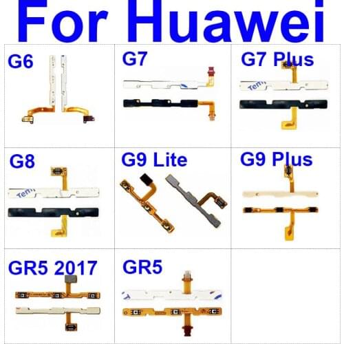 Volume & Power Flex Cable For Huawei Ascend G6 G7 G8 G7 Plus G9 Lite GR5 2017 Switch Key Side Flex Ribbon Replacement Repair