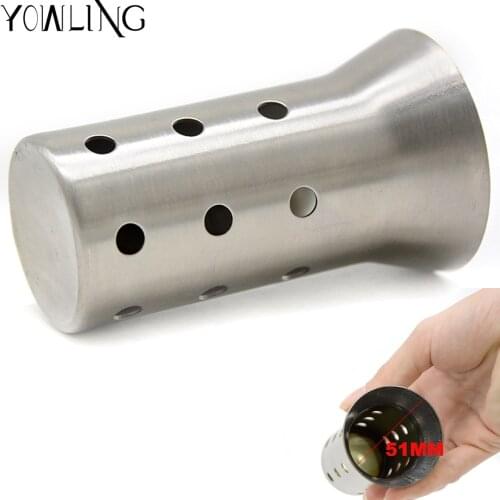 Motorcycle exhaust pipe silencer db killer Motorbike exhaust muffler silencer noise sound 51MM for Tmax 500 530 VMAX XMAX XJ6