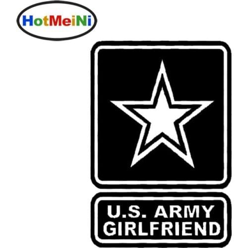 HotMeiNi HotMeiNi 15x10cm ARMY GIRLFRIEND US Proud Car Laptop Decal Vinyl Car Sticker Black/Sliver