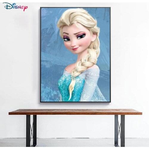 DIY 5D Disney Full Circle Diamond Inlaid Diamond Painting Frozen Princess Aisha Embroidered Diamond Exquisite Home Decoration