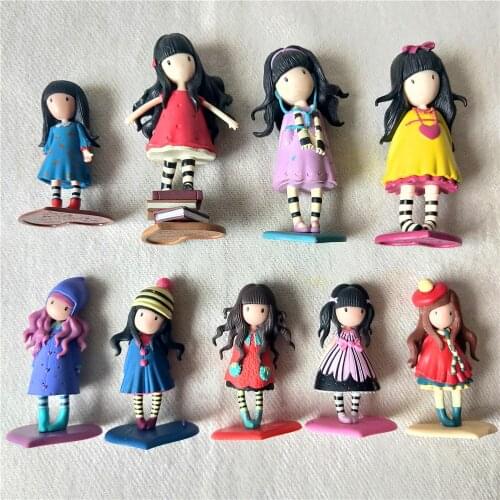 Little Plastic Santoro London Gorjuss Painter Painting Girl Fantasy Girl Doll Model Cake Topper Girl Gifts