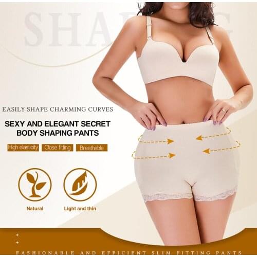 Minifaceminigirl Womens Seamless Butt Lifter Padded Panties Lace Underwear Shapewear Enhancing Body Shaper Plus Size Boyshort