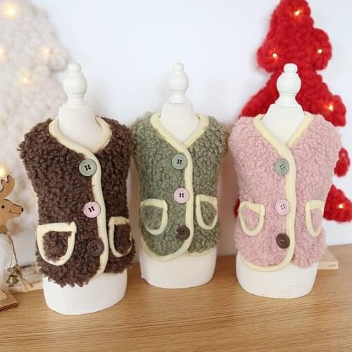 Dog Clothes Pocket Cat Dog Vest Jacket Coat Fashion PET Clothing For Dogs Pet Winter Warm Pet Products Puppy Chihuahua
