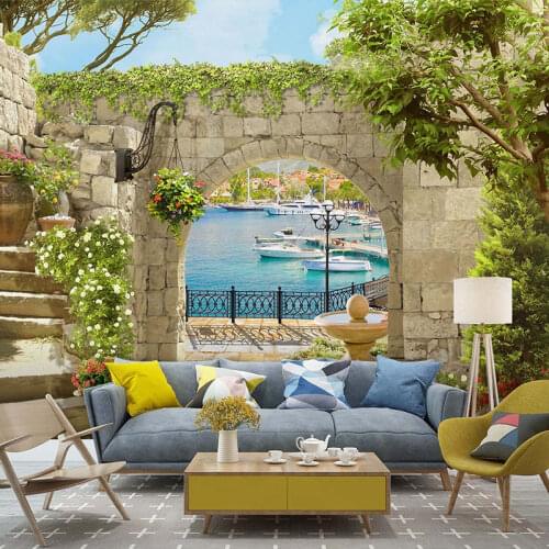 Custom Photo 3D Mediterranean style rural landscape Wallpaper For Living Room Sofa Bedroom Home Decor Wall Mural