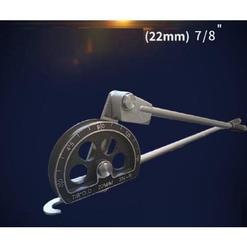 22MM copper pipe, aluminum, soft iron tube hand bender manual bending machine tool auto truck repairing hand hardware