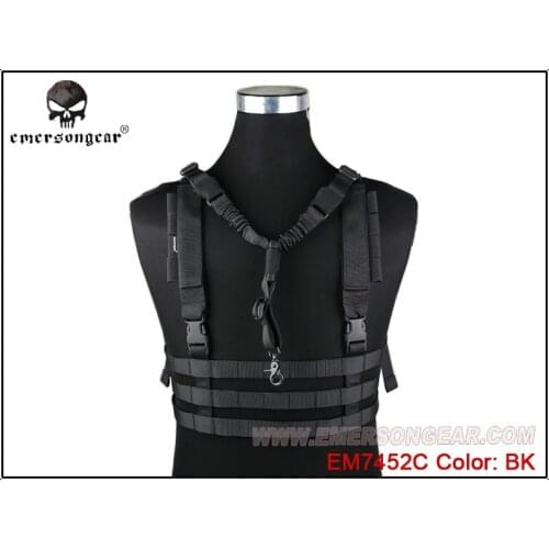 EMERSONgear MOLLE System Low Profile Chest Rig Black EM7452